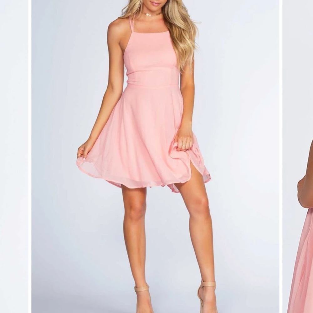 PRICELESS ROXY DRESS - BLUSH